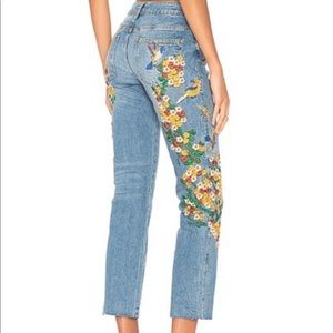 ISO FREE PEOPLE EMBROIDERED JEANS!!! Size 26 or 27